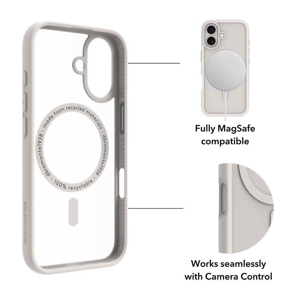 dbramante1928 iPhone 17 Cover Grenen MagSafe Hvid
