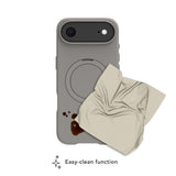 dbramante1928 iPhone Air Cover Roskilde MagSafe Kick ICON River Stone
