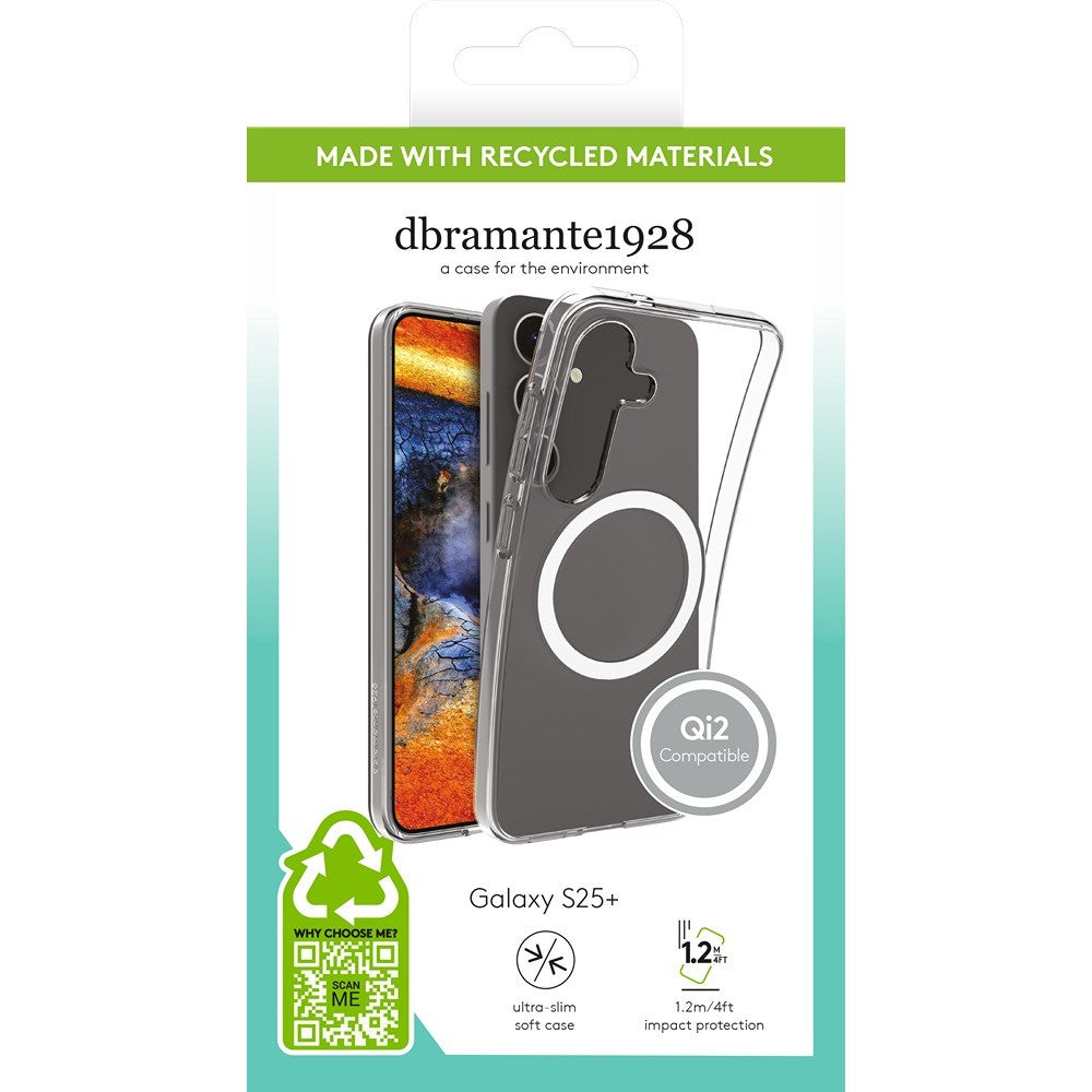 dbramante1928 Samsung Galaxy S25 Plus Cover Greenland Pro Qi2 Klar