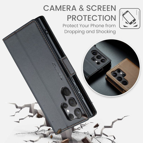 CaseMe Samsung Galaxy S24 Ultra Etui 023 Series Sort