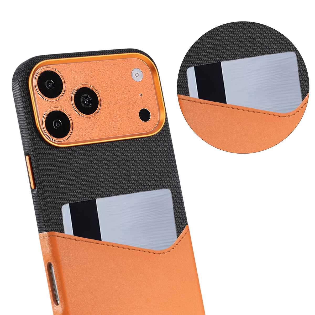 iPhone 17 Pro/iPhone 18 Pro Cover i læder med kortholder og MagSafe Brun