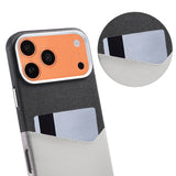 iPhone 17 Pro/iPhone 18 Pro Cover i læder med kortholder og MagSafe Grå