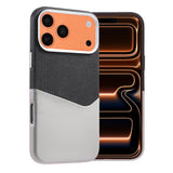 iPhone 17 Pro/iPhone 18 Pro Cover i læder med kortholder og MagSafe Grå