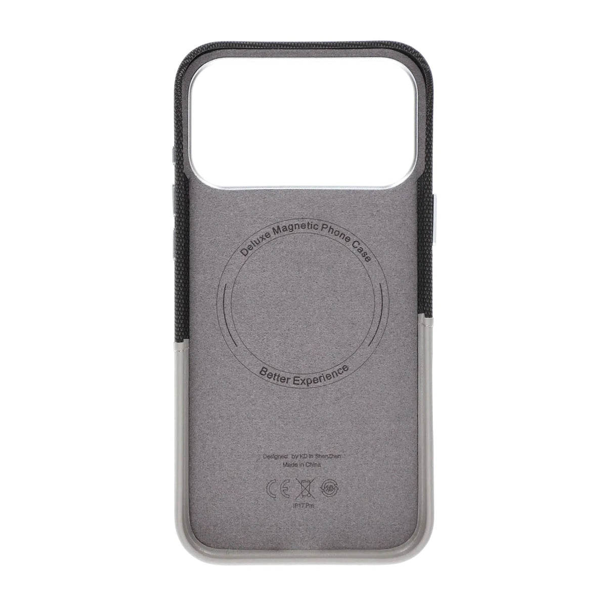 iPhone 17 Pro/iPhone 18 Pro Cover i læder med kortholder og MagSafe Grå