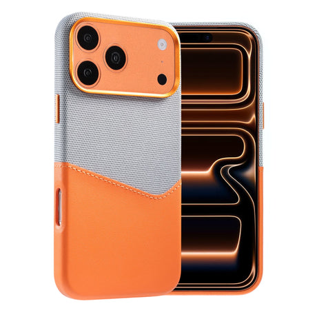 iPhone 17 Pro/iPhone 18 Pro Cover i læder med kortholder og MagSafe Orange