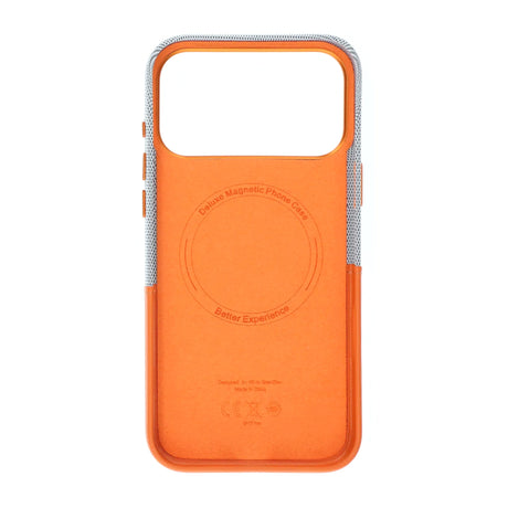 iPhone 17 Pro/iPhone 18 Pro Cover i læder med kortholder og MagSafe Orange