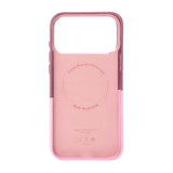iPhone 17 Pro/iPhone 18 Pro Cover i læder med kortholder og MagSafe Lyserød