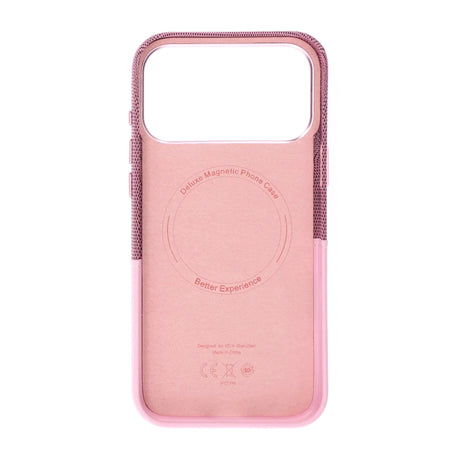 iPhone 17 Pro/iPhone 18 Pro Cover i læder med kortholder og MagSafe Lyserød