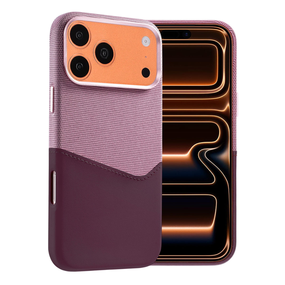 iPhone 17 Pro/iPhone 18 Pro Cover i læder med kortholder og MagSafe Lilla