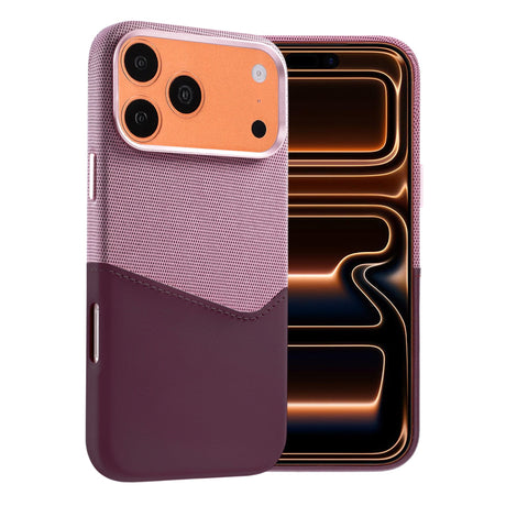 iPhone 17 Pro/iPhone 18 Pro Cover i læder med kortholder og MagSafe Lilla