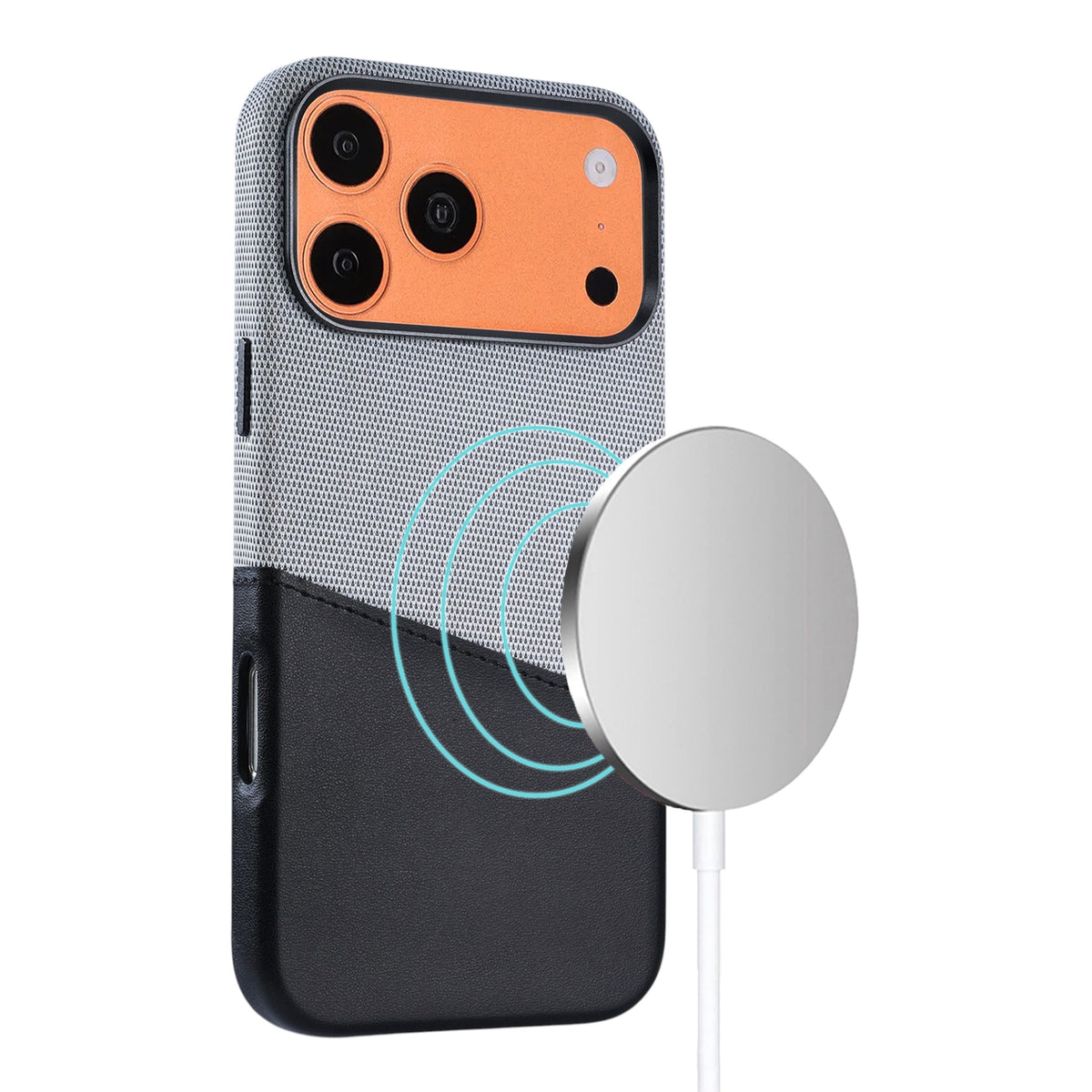 iPhone 17 Pro Max/iPhone 18 Pro Max Cover i læder med Kortholder og MagSafe Sort