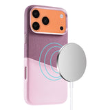 iPhone 17 Pro Max/iPhone 18 Pro Max Cover i læder med Kortholder og MagSafe Lyserød