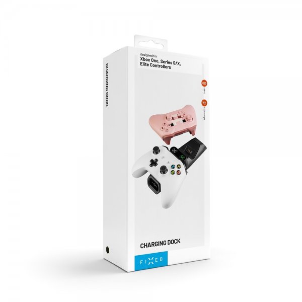 Fast Dobbelt Opladningsdock til Xbox Series S, X og One Controllere Sort