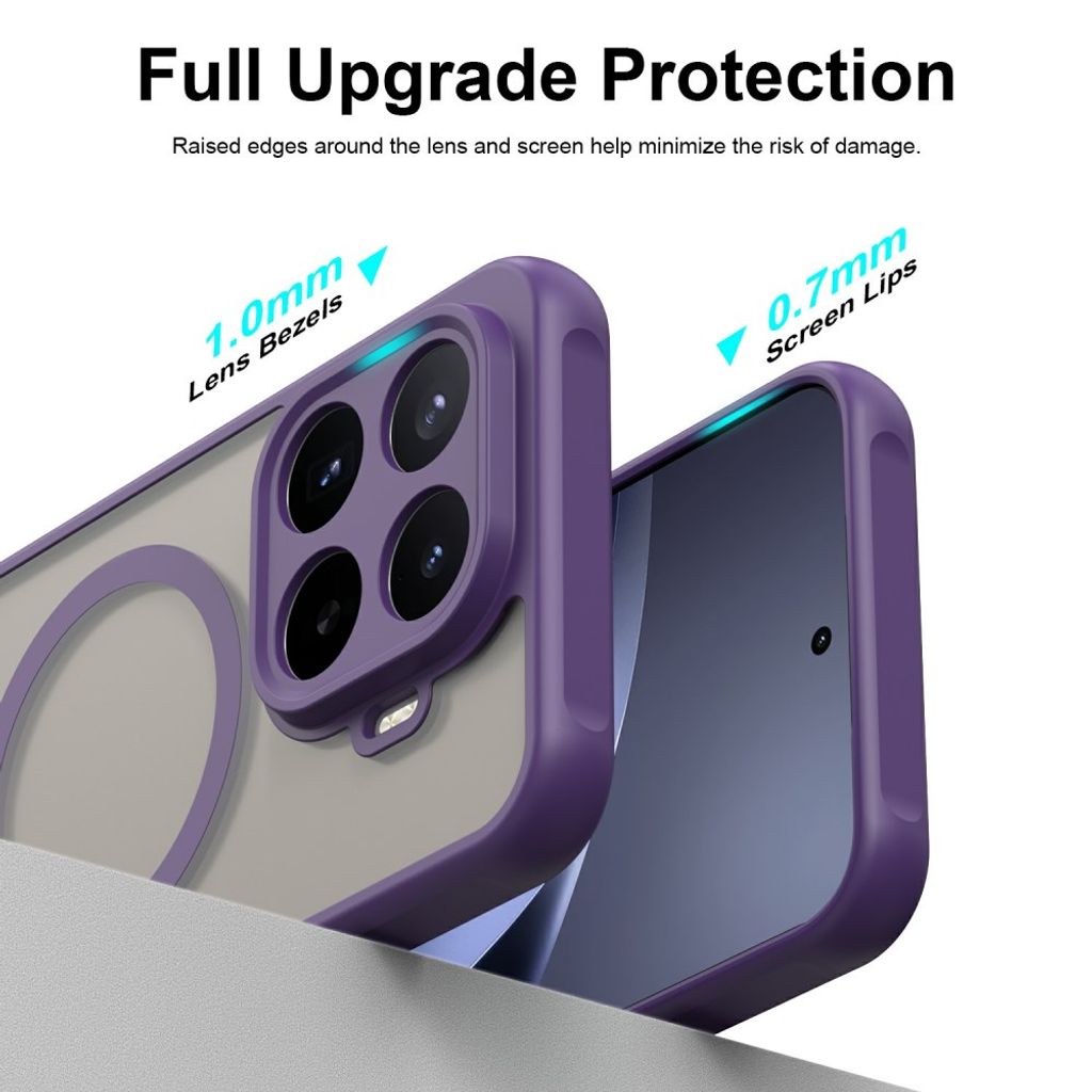 Xiaomi 17T Pro Cover Frostad MagSafe Lilla