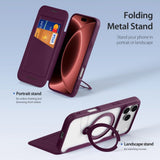 Dux Ducis iPhone 17 Pro Max/18 Pro Max Etui Skin X Pro Series Kickstand MagSafe Rød