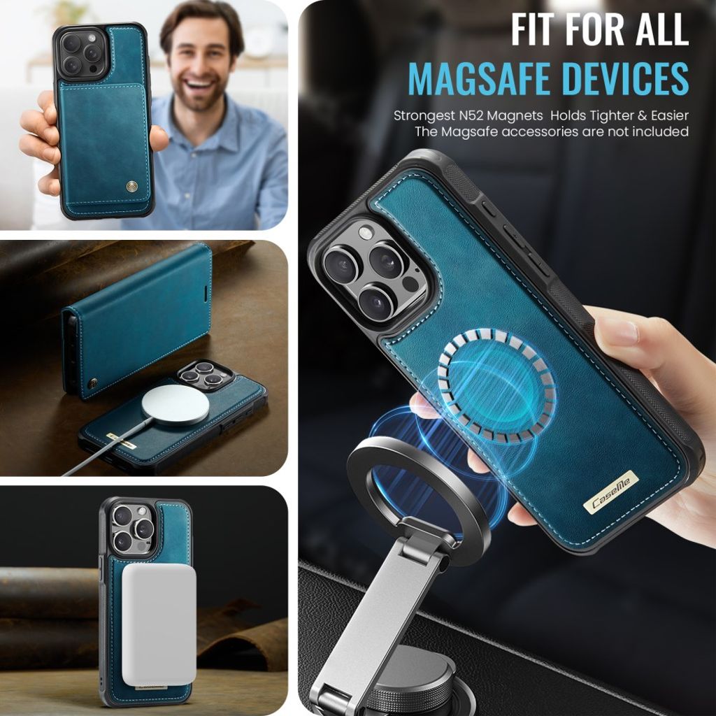 CaseMe iPhone 15 Pro Max Etui C49 Series Grøn