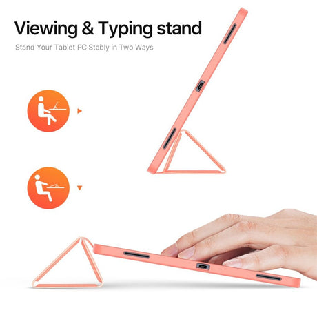 Dux Ducis Samsung Galaxy Tab S11 Ultra/S12 Ultra Etui DOMO Series Lyserød