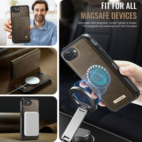 CaseMe iPhone 16e/iPhone 17e Etui C49 Series Brun
