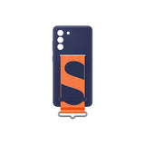 Samsung Original Galaxy S21 FE Cover Silikone med Strop Navy