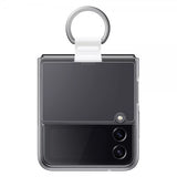 Samsung Original Galaxy Z Flip 4 Cover Clear Cover med Ring Transparent
