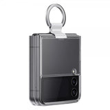 Samsung Original Galaxy Z Flip 4 Cover Clear Cover med Ring Transparent
