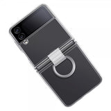 Samsung Original Galaxy Z Flip 4 Cover Clear Cover med Ring Transparent
