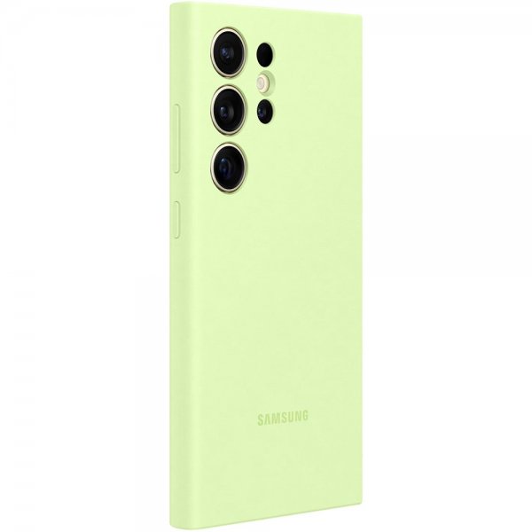 Samsung Original Galaxy S24 Ultra Cover Silikone Etui Lysegrøn