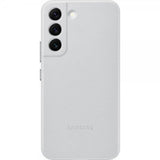Samsung Original Galaxy S22 Cover i Læder Lysegrå