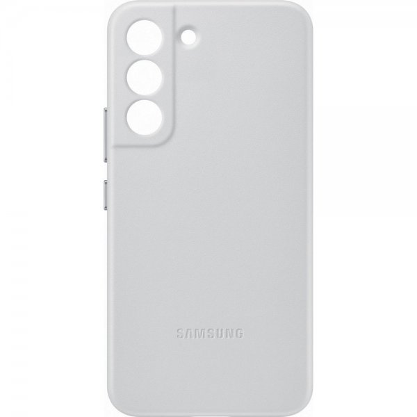 Samsung Original Galaxy S22 Cover i Læder Lysegrå