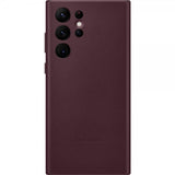 Samsung Original Galaxy S22 Ultra Cover i læder, bordeaux