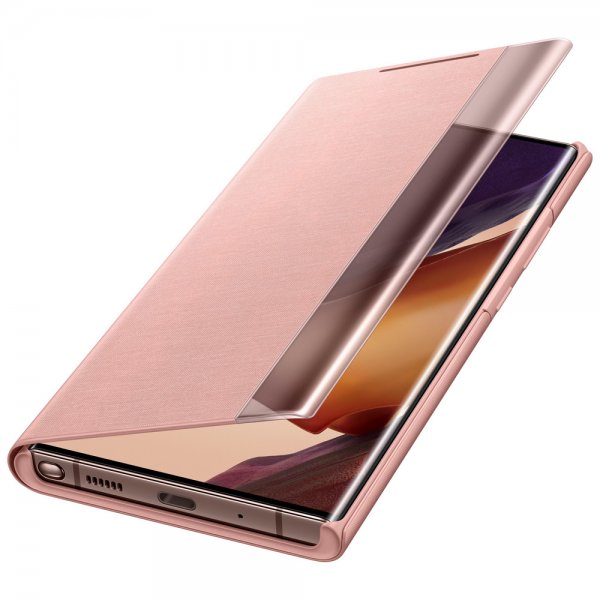 Samsung Original Galaxy Note 20 Ultra Cover Clear View Cover Mystic Bronze