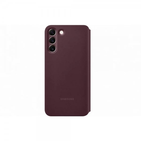 Samsung Original Galaxy S22 Plus Cover Smart Clear View Cover Burgundy