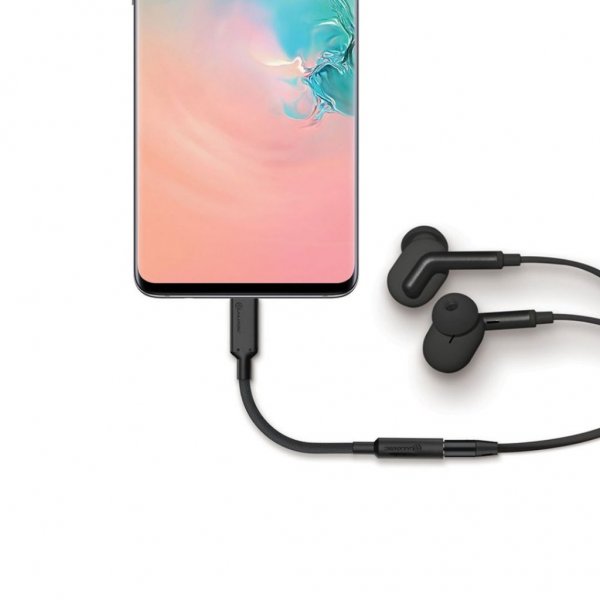 ALOGIC Elements Pro 10cm USB-C til 3.5mm Audio Adapter Sort