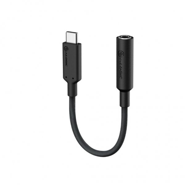 ALOGIC Elements Pro 10cm USB-C til 3.5mm Audio Adapter Sort