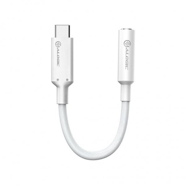 ALOGIC Elements Pro 10cm USB-C til 3.5mm Audio Adapter Hvid
