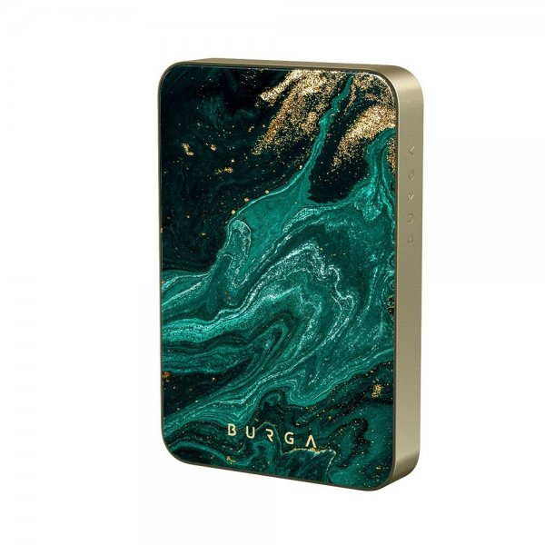 Burga Powerbank MagSafe 5000 mAh Emerald Pool Guld
