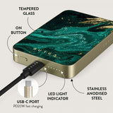 Burga Powerbank MagSafe 5000 mAh Emerald Pool Guld