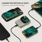 Burga Powerbank MagSafe 5000 mAh Emerald Pool Guld