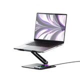 ALOGIC Elite Power Laptopstander med Trådløs Oplader Sort