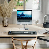 ALOGIC Elite Power Laptopstander med Trådløs Oplader Hvid