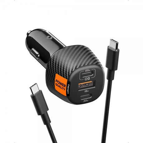 Spigen Essential Billader 113W 2xUSB-C 1xUSB-A Sort