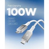 Spigen Essential Kabel USB-C til USB-C 100W 1m Hvid