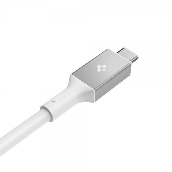 Spigen Essential Kabel USB-C til USB-C 100W 1m Hvid