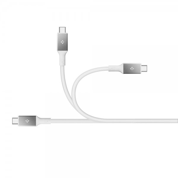 Spigen Essential Kabel USB-C til USB-C 100W 2m Hvid