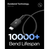 Spigen Essential USB-C til USB-C 240W 1.2m Sort