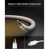 Spigen Essential Kabel USB-C til USB-C 60W 1m Hvid