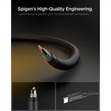 Spigen Essential Kabel USB-C til USB-C 60W 2m Sort