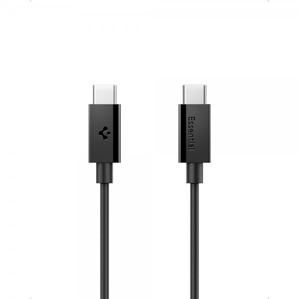 Spigen Essential Kabel USB-C til USB-C 60W 2m Sort