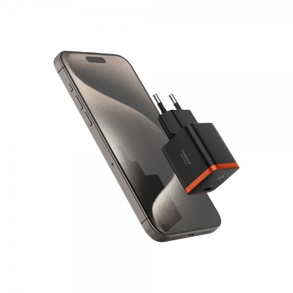 Spigen Essential Oplader 30W USB-C Orange/Sort