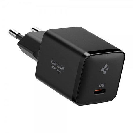 Spigen Essential Oplader 30W USB-C Sort